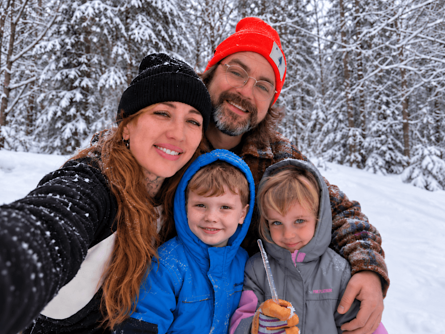 Winston with his family